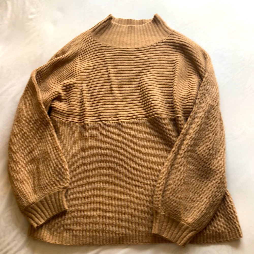 Tan a new day sweater.  New without tags